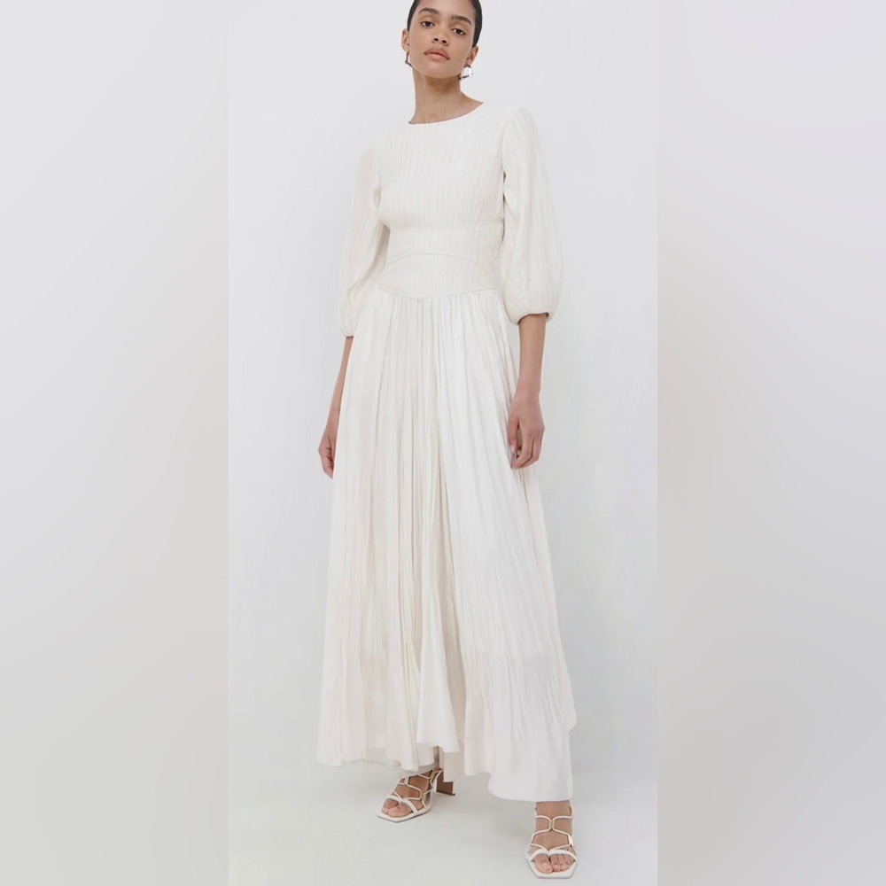 AMES PLEATED MIDI DRESS Jonathan Simkhai NWT